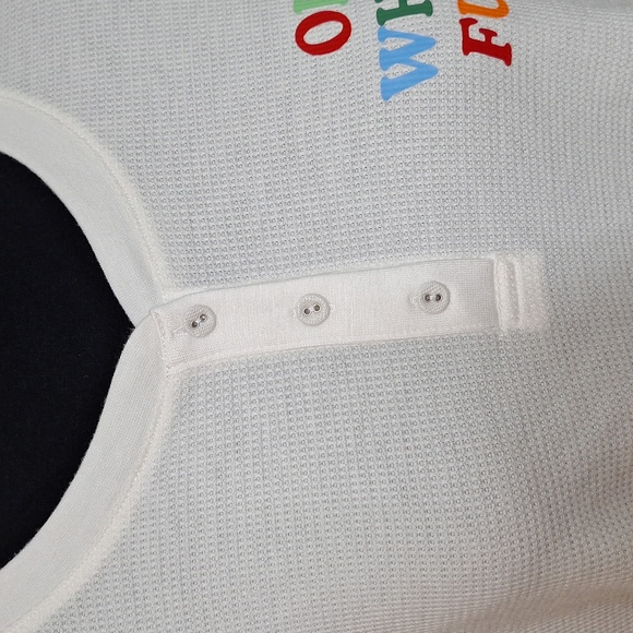 NEW! Women's "Oh What Fun" Thermal White Top - Wondershop - Picture 4 of 8